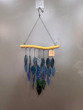 Stained glass wind chime